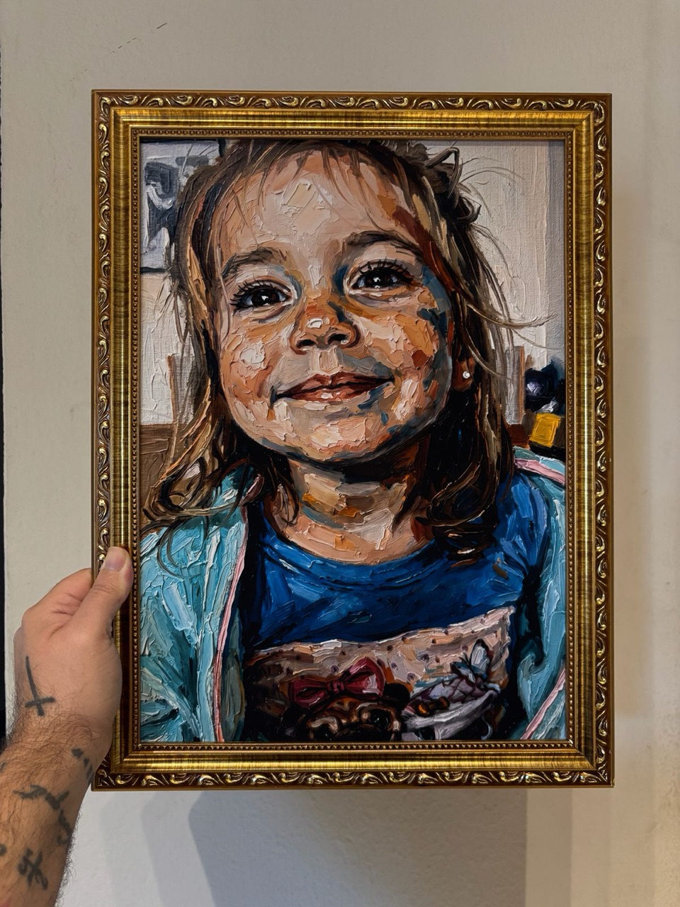 Retrato impresso entregue